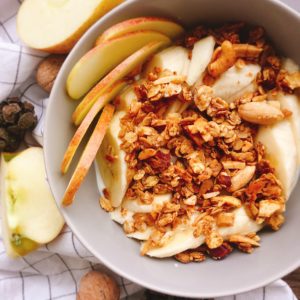 Rezept für Granola mit Nüssen und Haferflocken