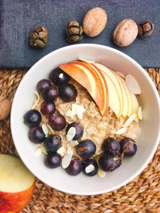 Rezept für schnelles und cremiges Bananenporridge