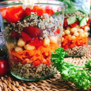 Gesunder Schichtsalat inspiriert aus New York