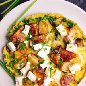 Rezept für ein leckeres mediterranes Omelett
